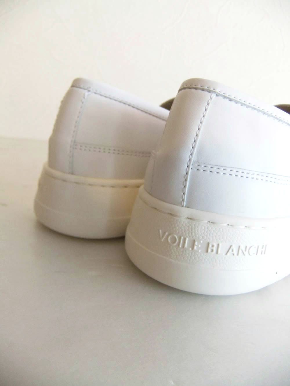 LAYTON SPIDY MOK   (ホワイト)  レザー メッシュ スリッポン