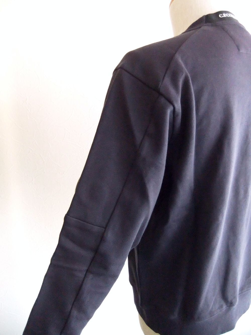 DIAGONAL RAISED FLEECE  SWEATSHIRT  (ダークパープル) クルーネック スウェットシャツ
