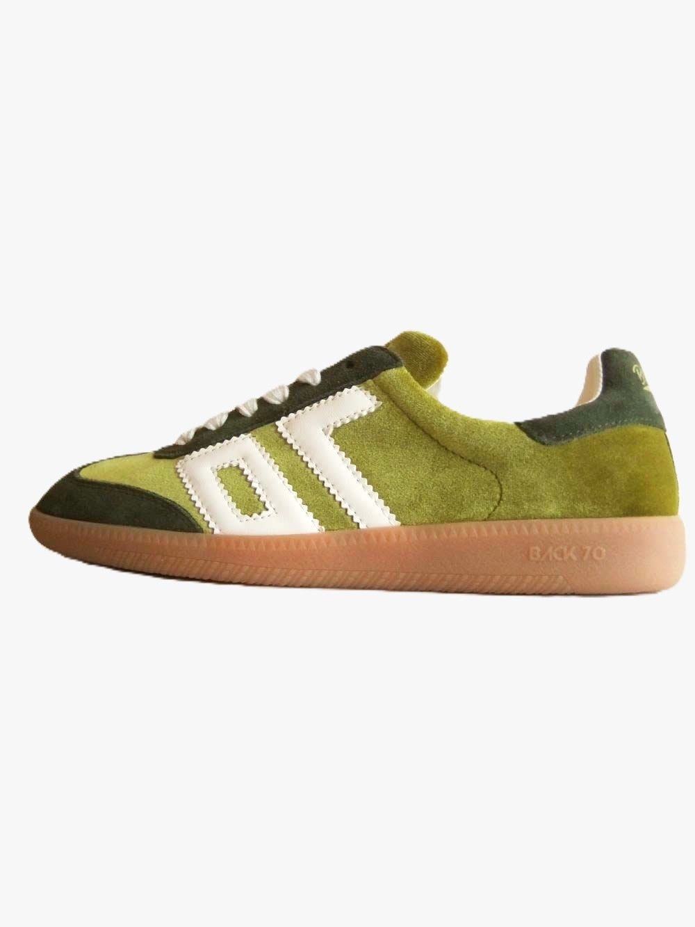 【BACK 70】 CLOUD VELVET TAUPE BUTTER 70   （グリーン） クラウド ベルベット スニーカー