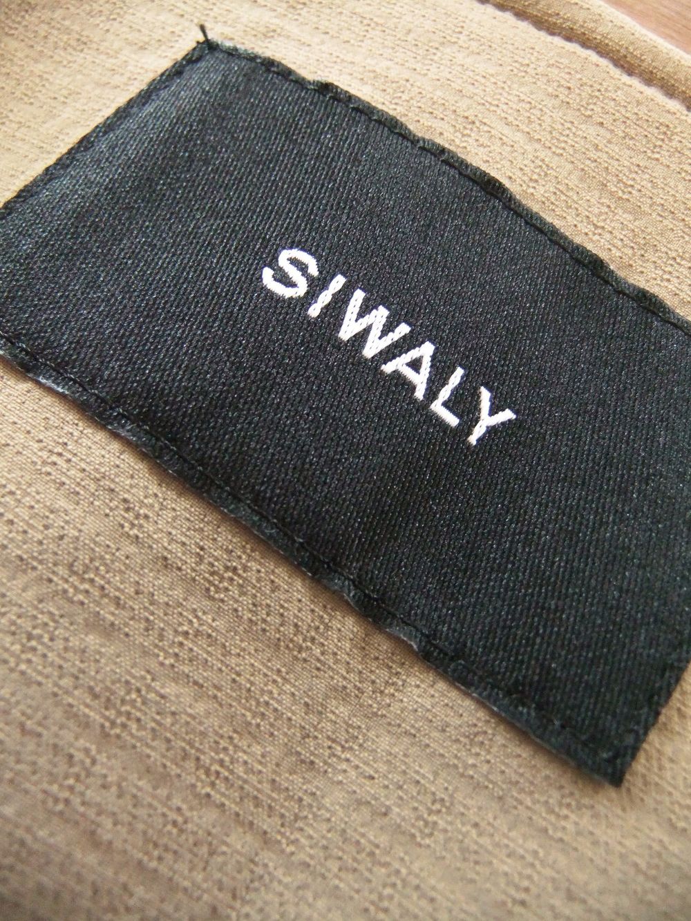 【SIWALY】 ライト ポンチョ  ノーカラー コート   521314
