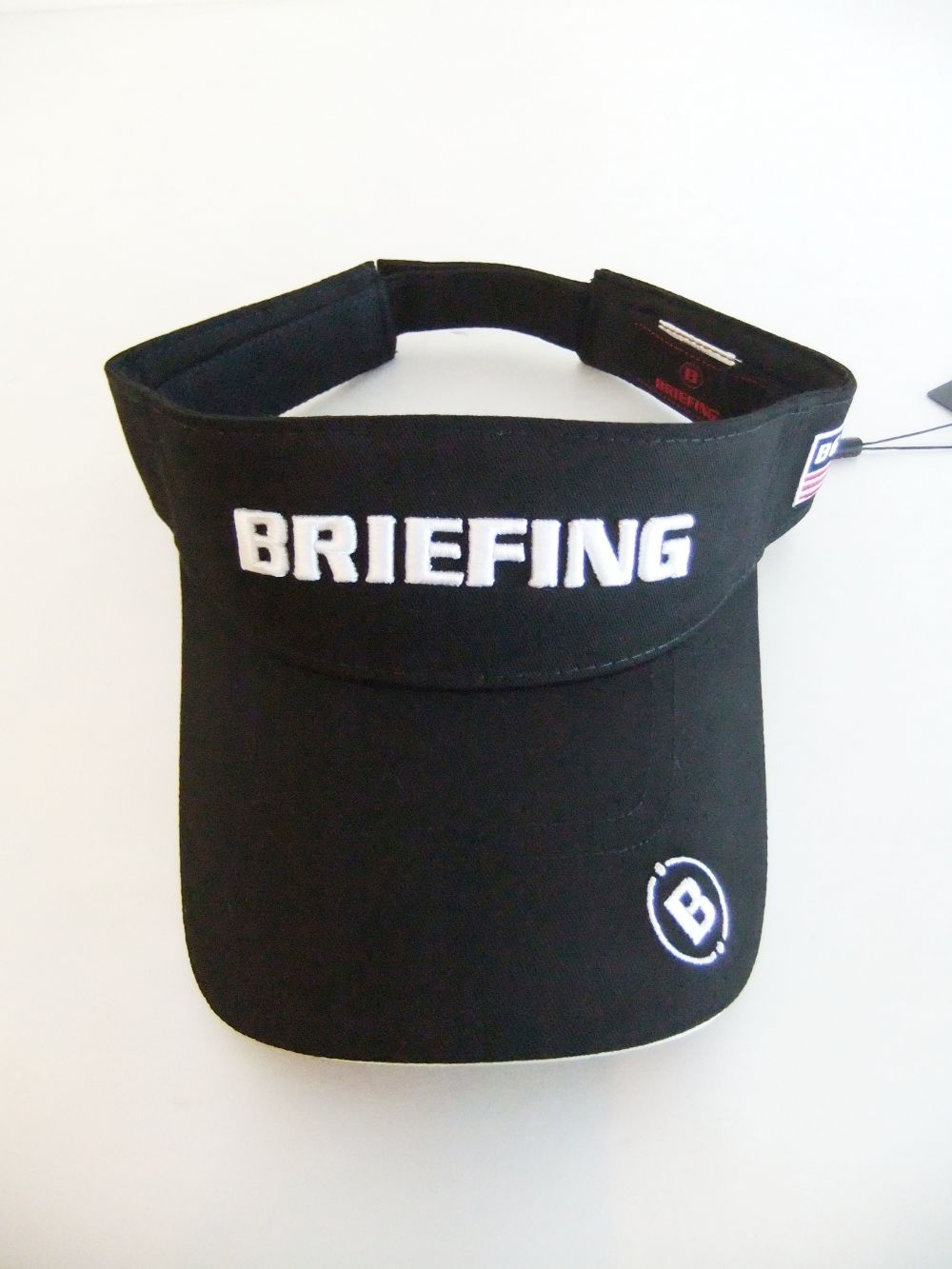 MENS BASIC VISOR （ブラック） ロゴ バイザー