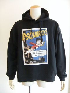 BETTY BOOP REGULAR FIT HOODIE SWEATSHIRT  ロゴ スウェット パーカー   S74GU0786