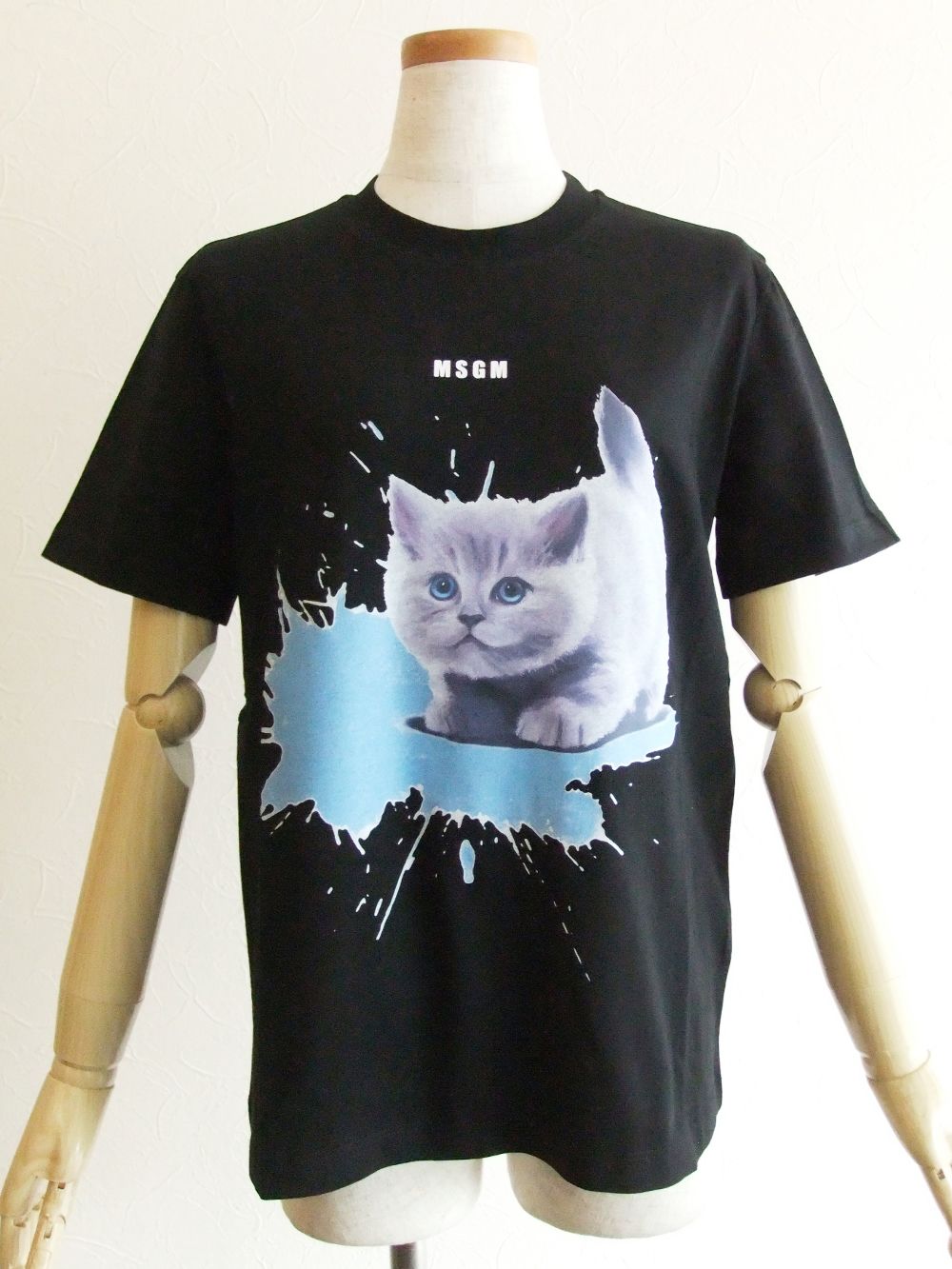 MSGM - 《LADIES》 CAT SPLASH グラフィックプリントTシャツ