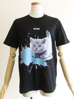 《LADIES》 CAT SPLASH グラフィックプリントTシャツ   3241MDM163