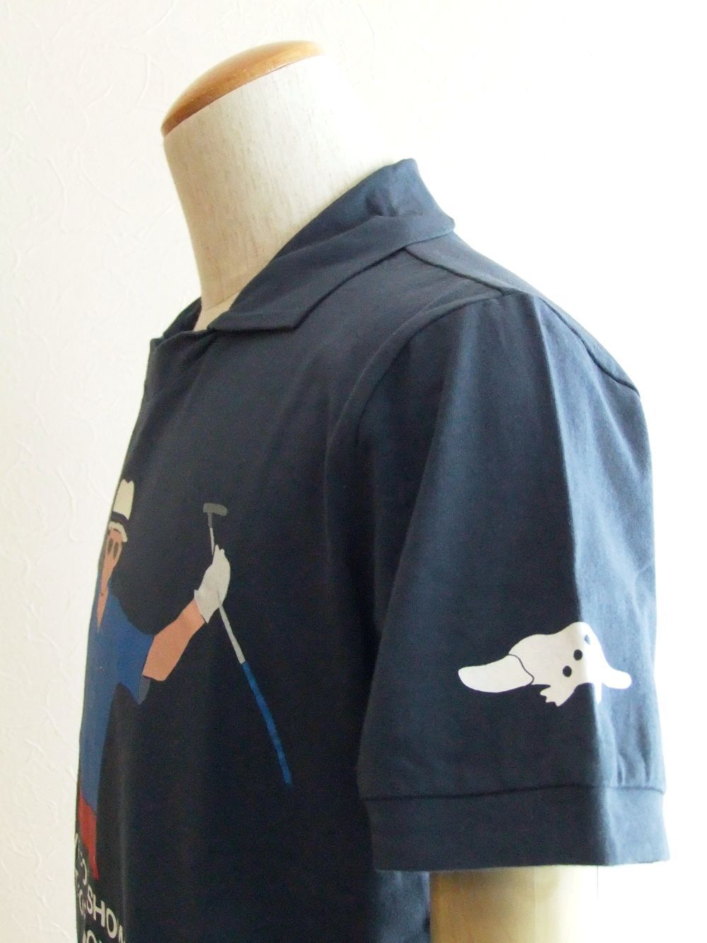 BIG DEAL SKIPPER  (ライトネイビー)  半袖スキッパーポロ  RSM-21029