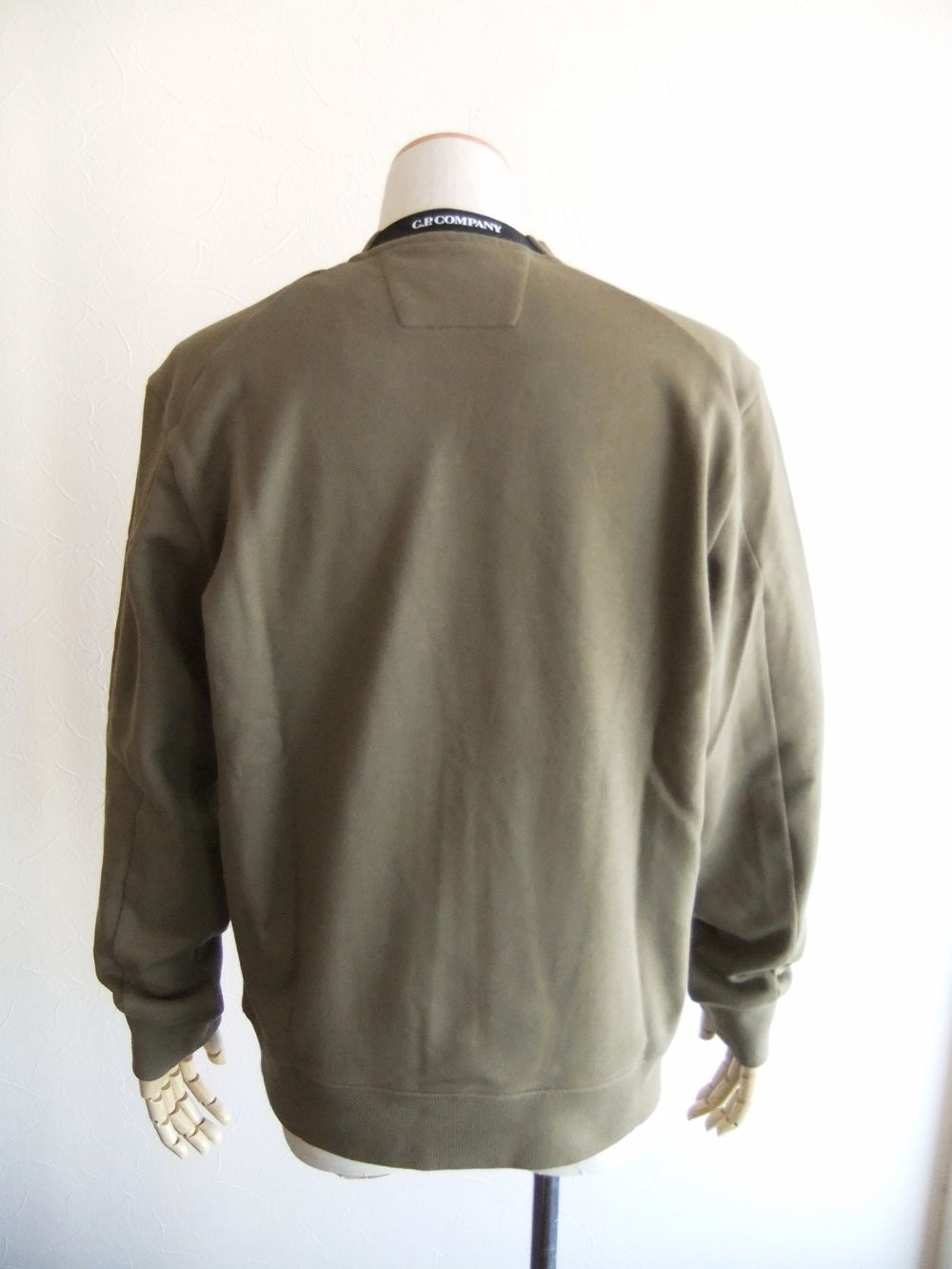 DIAGONAL RAISED FLEECE  SWEATSHIRT  (ブラウンカーキ) クルーネック スウェットシャツ