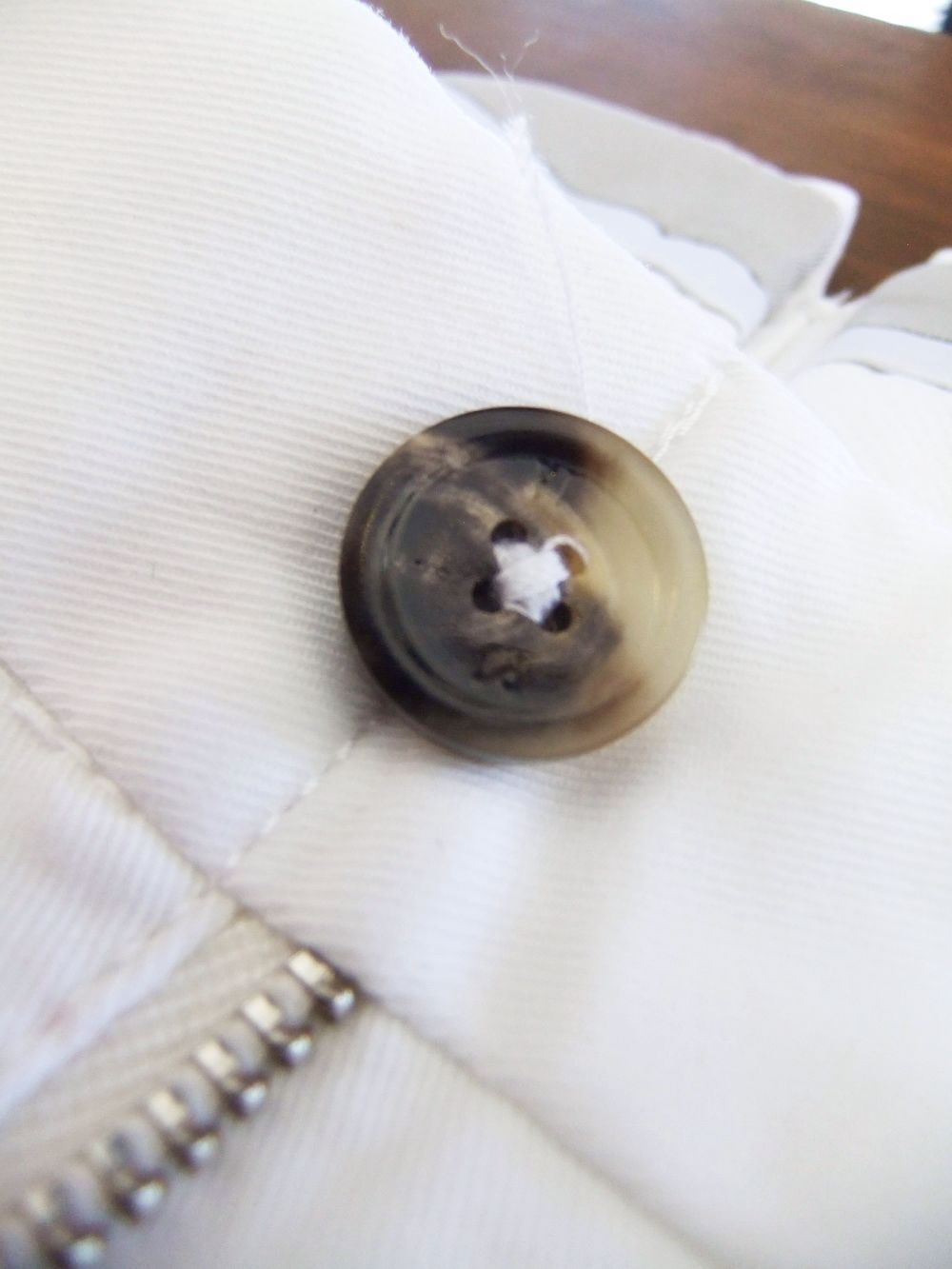 PT TORINO  コットン ストレッチ 1プリーツ パンツ  (ホワイト)  GENTLEMAN FIT