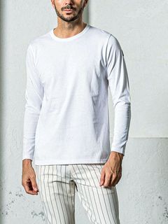 longsleave t-shirts    ロングスリーブ Tシャツ (ホワイト)   T-008