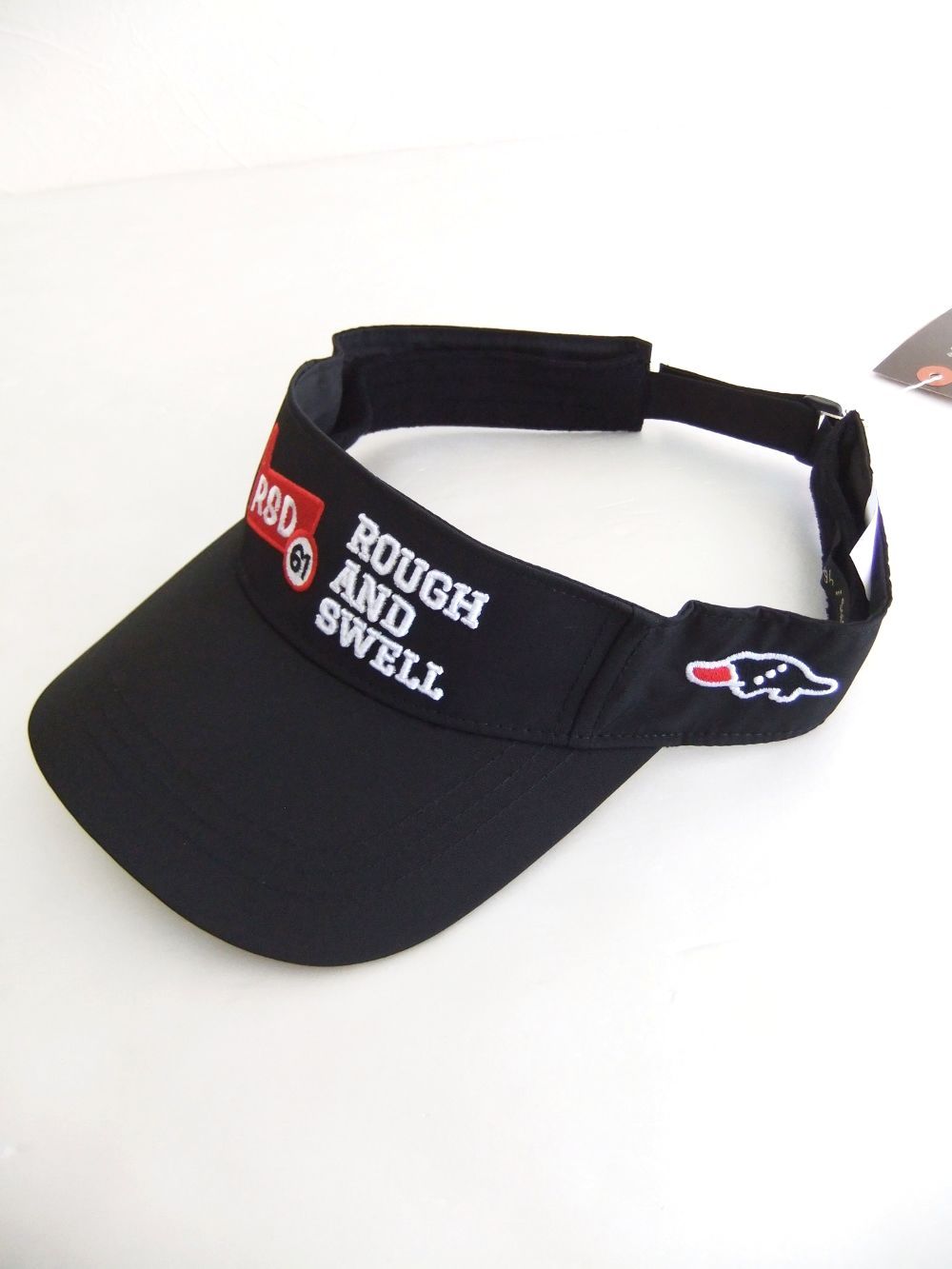 RED IRON SUN VISOR  (ブラック) ロゴ入りサンバイザー  RSA-24008