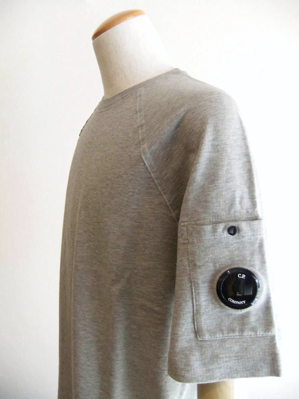 LIGHT FLEECE S/S SWEATSHIRT  (グレー) クルーネック半袖 スウェットシャツ