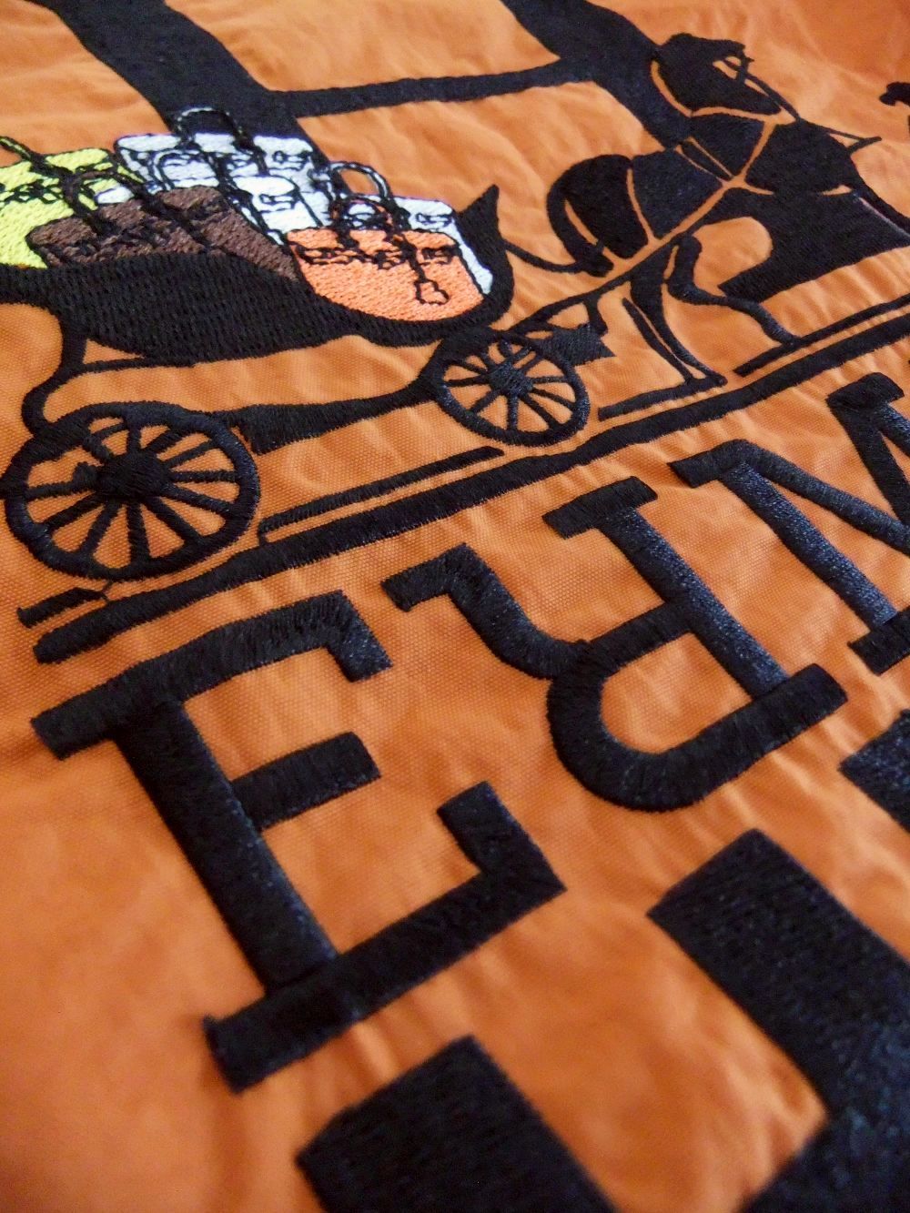 【MICALLE MICALLE Account】 HOMMAGE HORSE TOTE BAG  (オレンジ) オマージュ トートバッグ  MAB107GDE