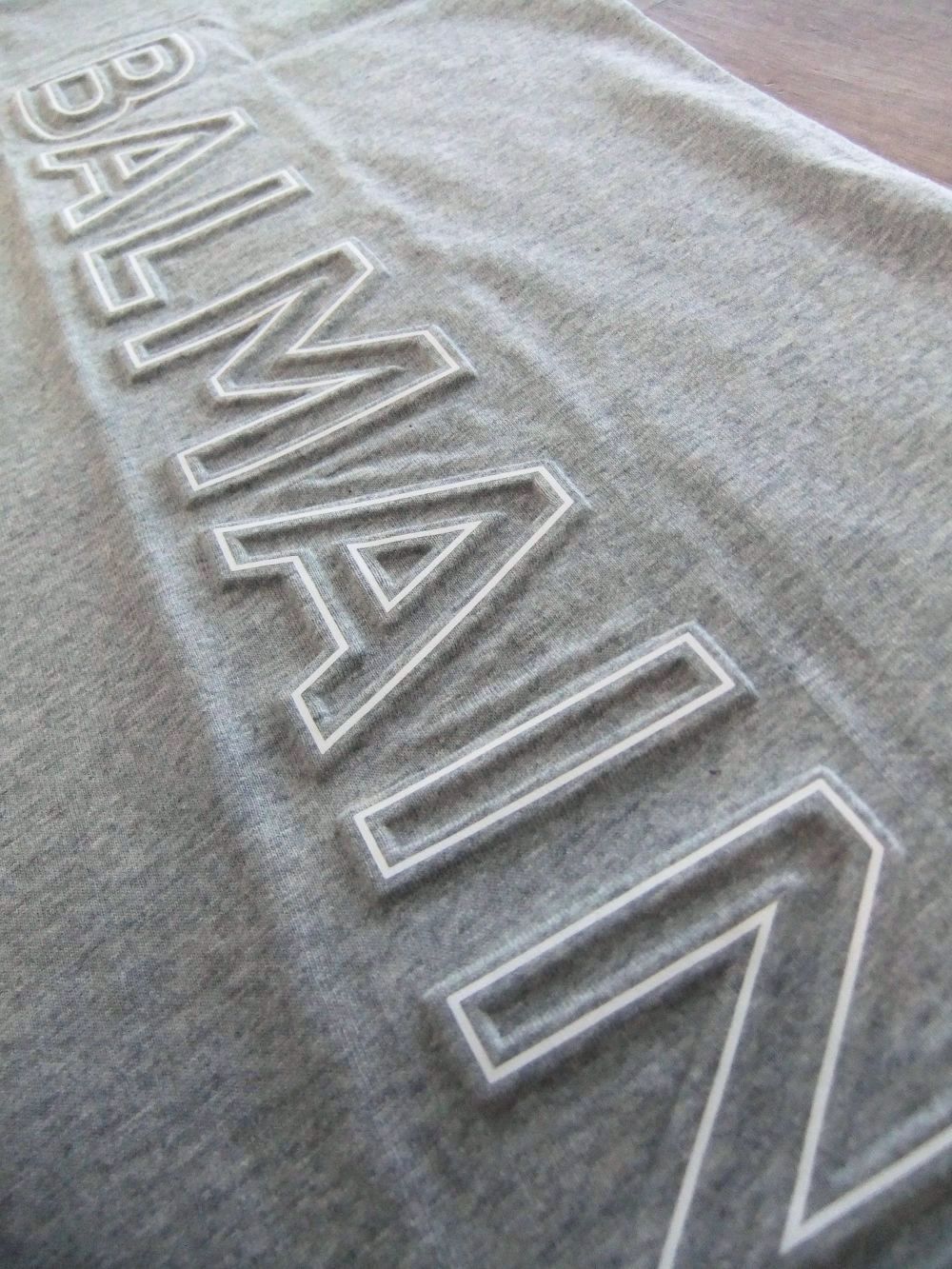 リフレクティブ Balmain ロゴ エコ コットン Tシャツ  EGO10BC22