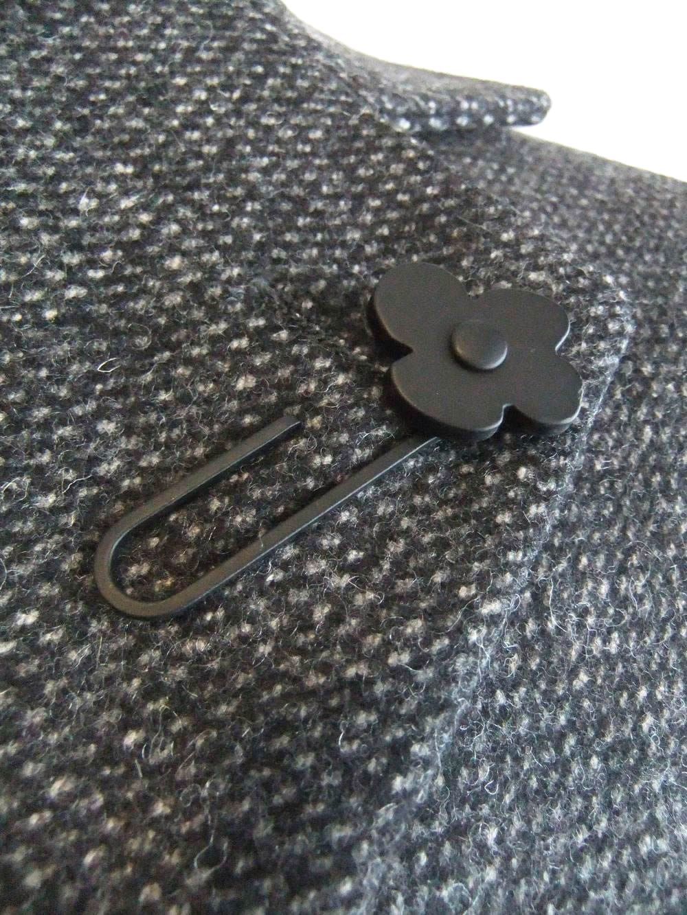 ウール チェック シングル チェスター コート