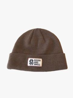 BASIC BEANIE   ロゴ ニットキャップ  ( ブラウン )   RSA-26207