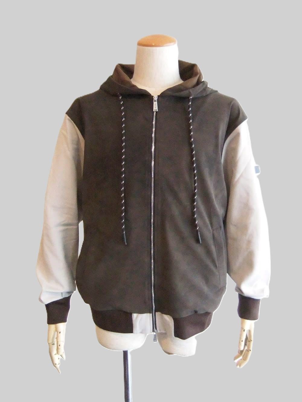 EZRA COMBI  ナイロン 切替 パーカー