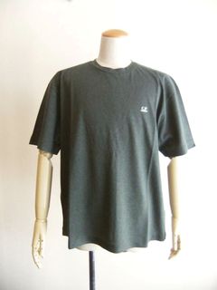 20/1 JERSEY PLATED LOGO T-SHIRT （グレー）  ロゴ半袖Tシャツ