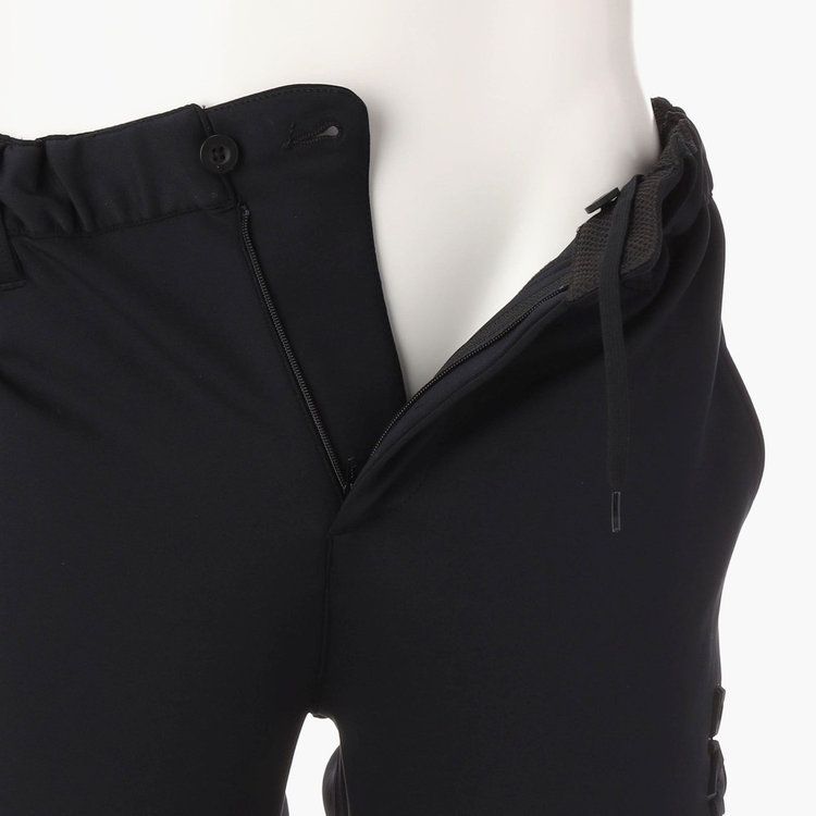 MENS 3D LOGO SLIM PANTS  (ブラック) ロゴ ストレッチジャージパンツ