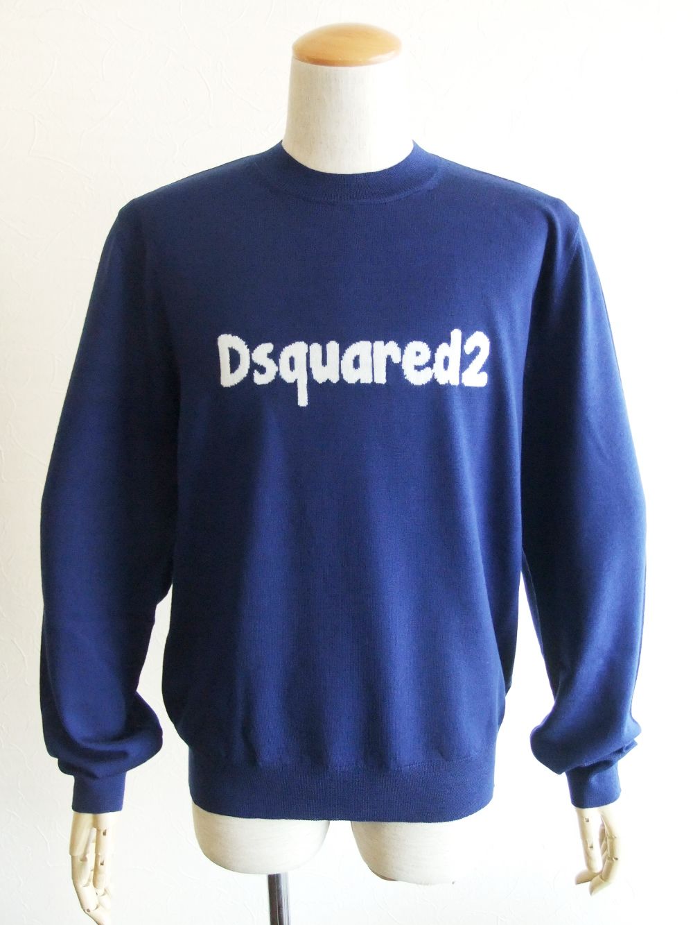 Dsquared2 - D2 CARTOON PULLOVER ウール ロゴ クルーネックセーター