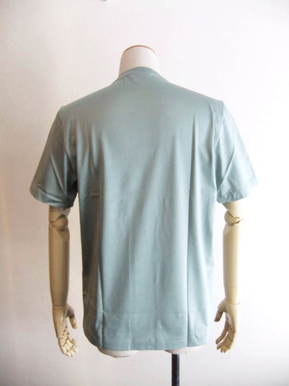 マーセライズ クルーネック Tシャツ (ミントグリーン)