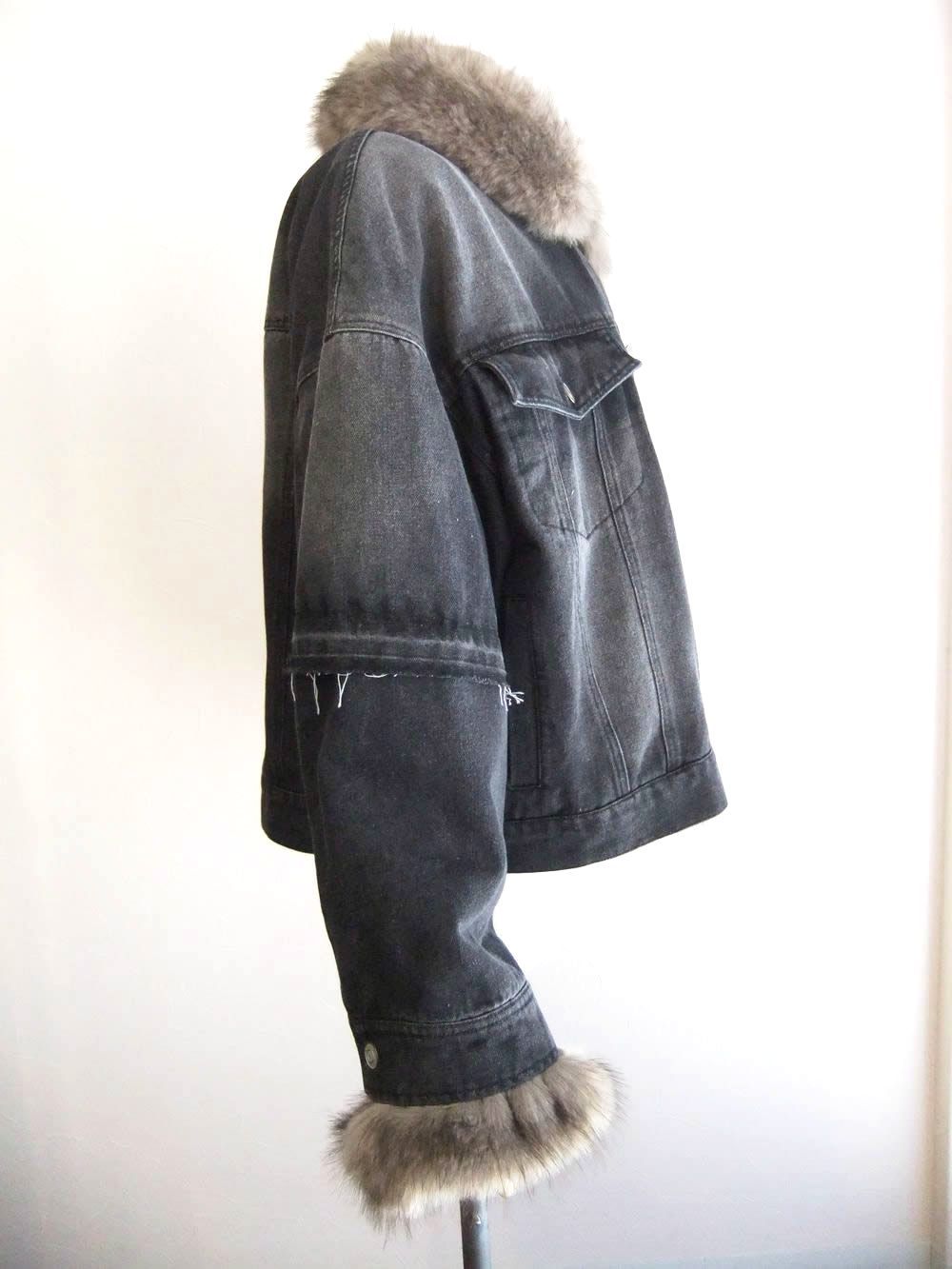 エコファー + 裏ボアライナー付き 3WAY デニムジャケット   MMI102CDC