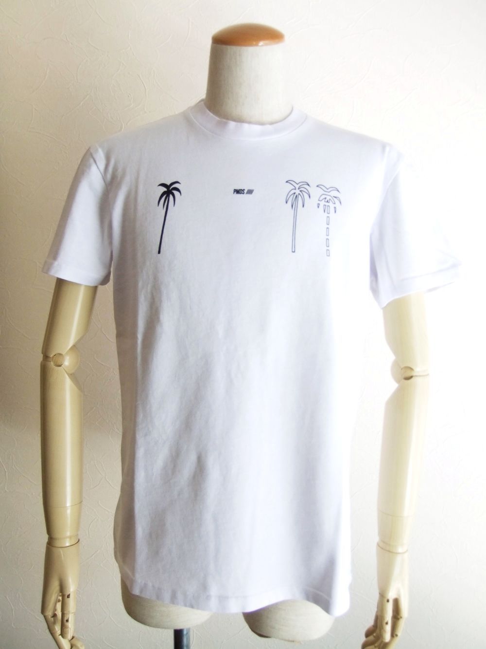 CLIPSO  パームツリー柄プリント 半袖 Tシャツ