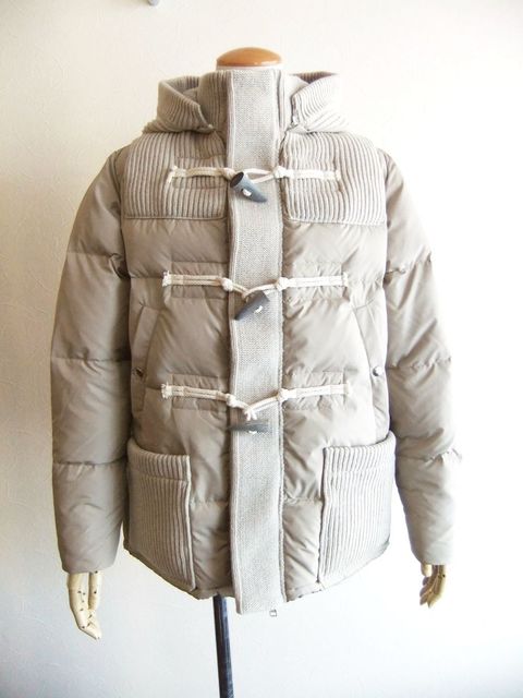BBR  ダウン × ニット ハイブリッド ショート ダッフル コート