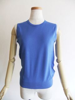 《LADIES》 KERRY 30G コットン クルーネック スリーブレス トップ 【MODERN FIT】