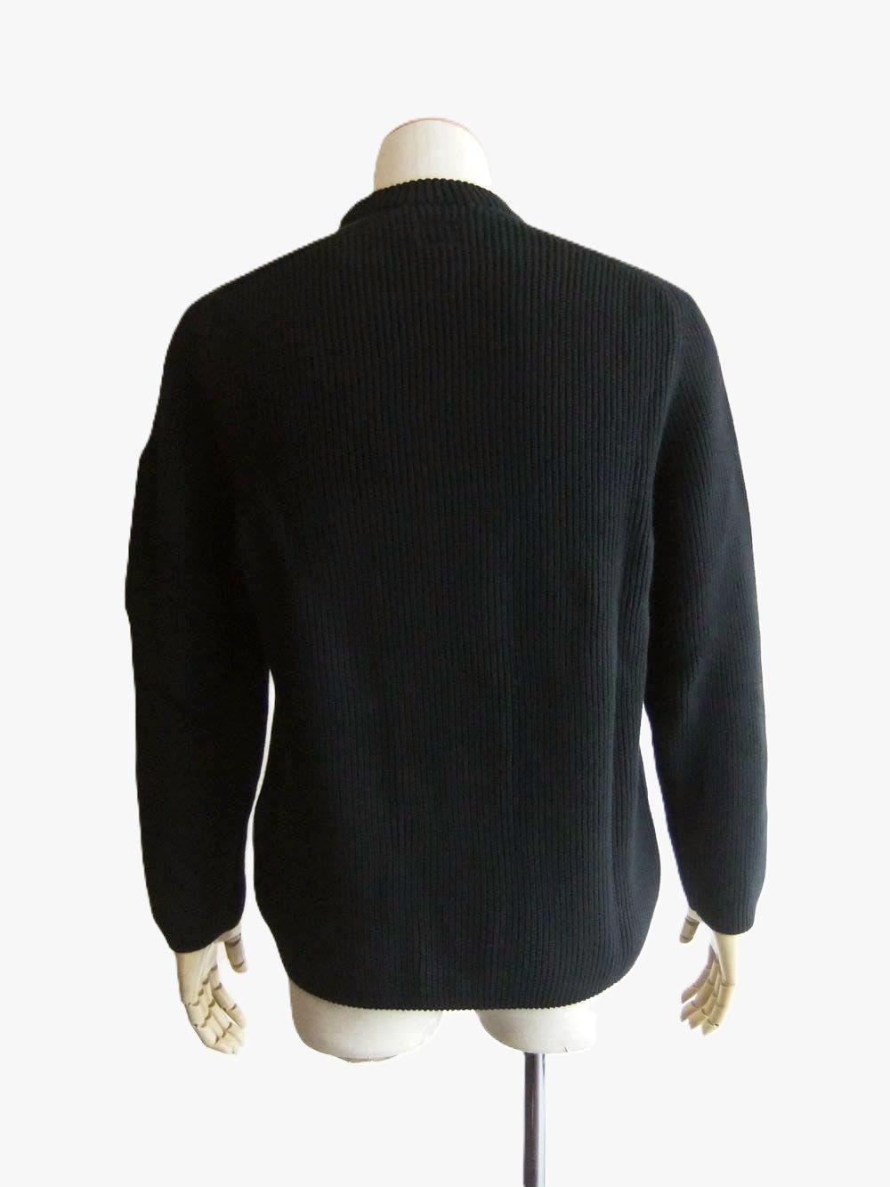 FULL RIB COTTON CREWNECK LENS SWEATER   コットン クルーネック ニット
