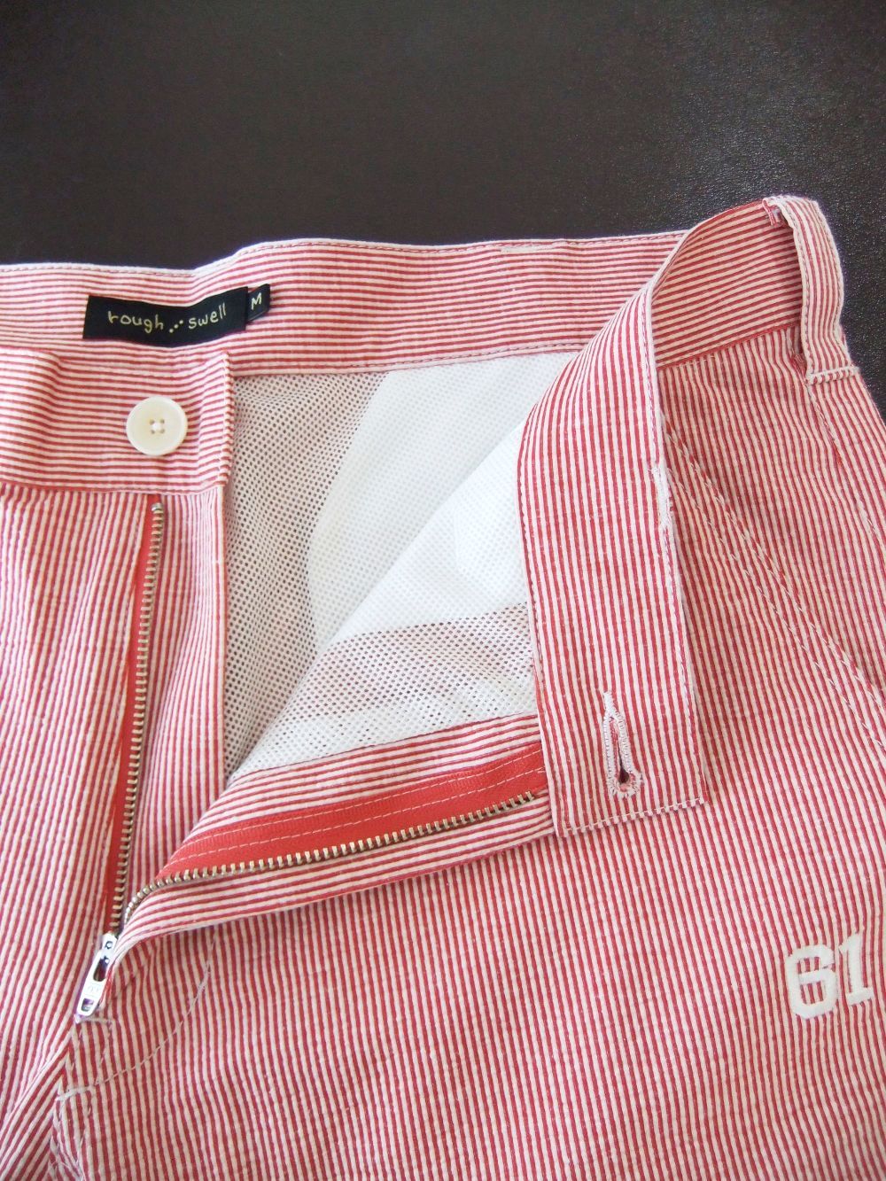 rough & swell - WASHINGTON SHORTS (レッド) ストレッチ