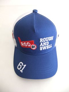 RED IRON MESH CAP  (ブルー)   ロゴ入りキャップ    RSA-24005