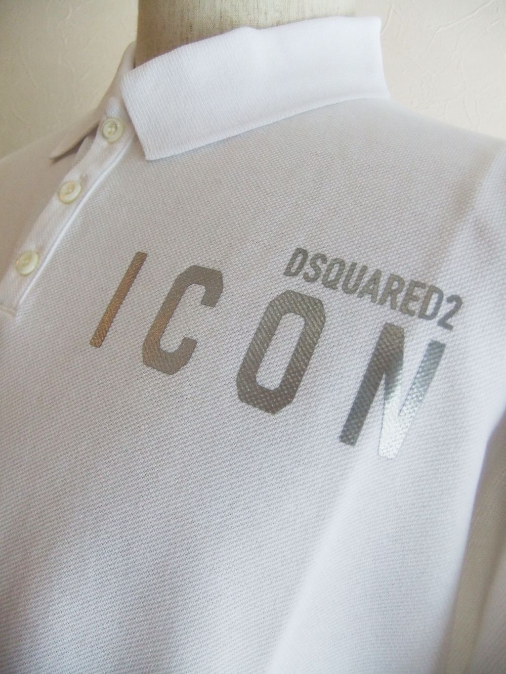 ICON ロゴプリント POLO  ( ホワイト ) S79GL0003