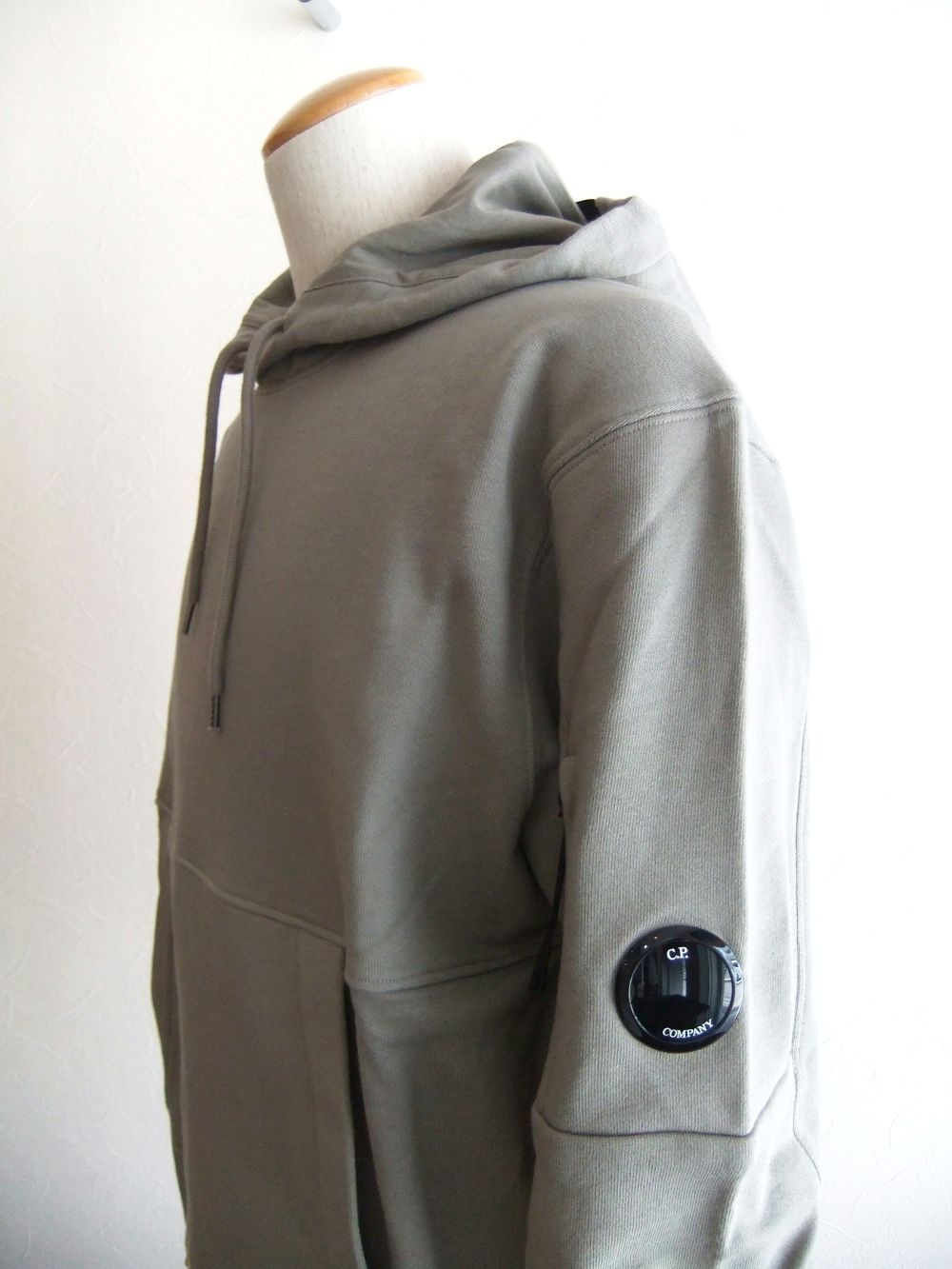 SWEATSHIRTS SWEAT HOODED IN DIAGONAL RAISED FLEECE (グレージュ) フーデッド スウェットシャツ