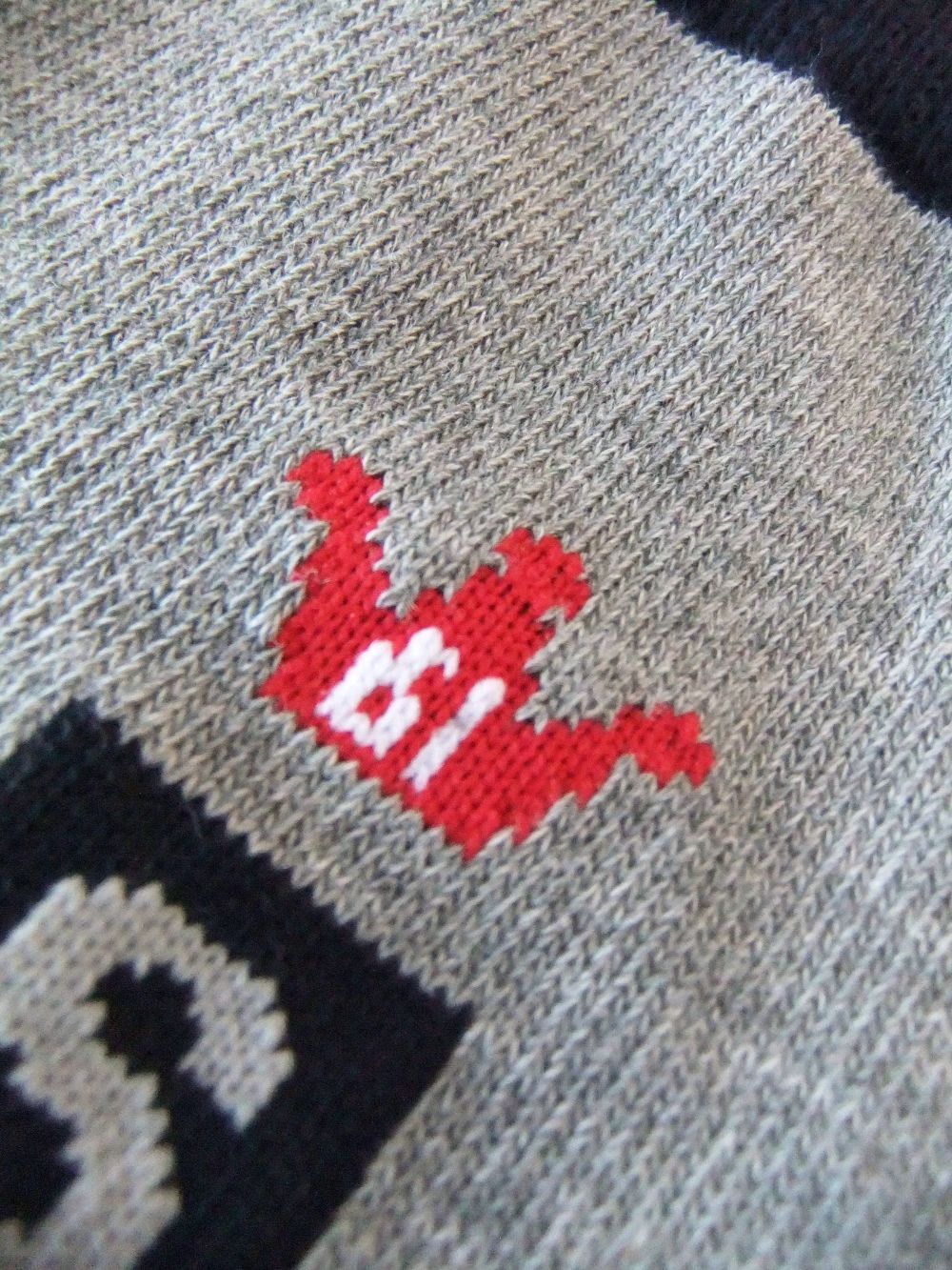 【LADIES】 CROWN HIGH SOCKS W.  ロゴ ハイソックス ( グレー ) RSA-23207