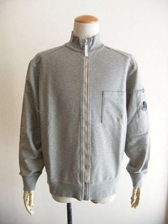LIGHT FLEECE ZIP LENS SWEATSHIRT  (グレー)  スウェット トラックジャケット