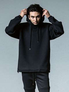 CARDBOARD HOODIE  (ブラック)  ダンボールニット パーカー
