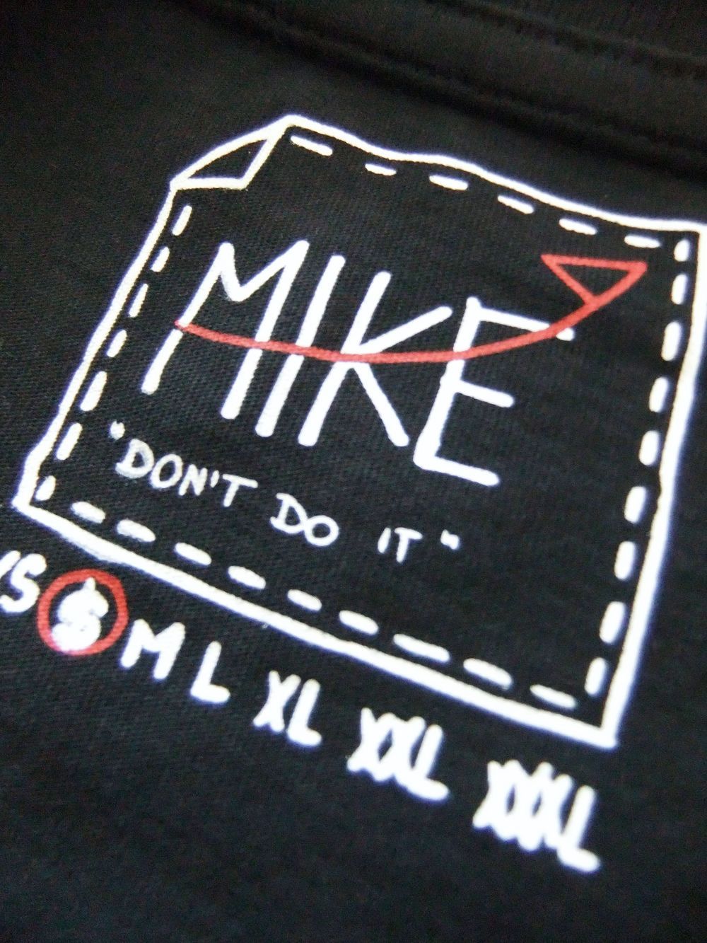 【MIKE don't do it】  (ブラック)  ロゴ プリント Tシャツ