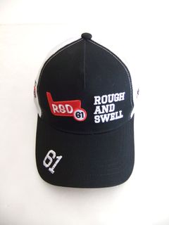 RED IRON MESH CAP  (ブラック)   ロゴ入りキャップ    RSA-24005