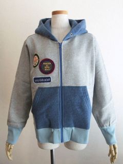 【SUMMERME】 裏毛 裏起毛 ワッペン付き ZIP UP パーカー SM14-916