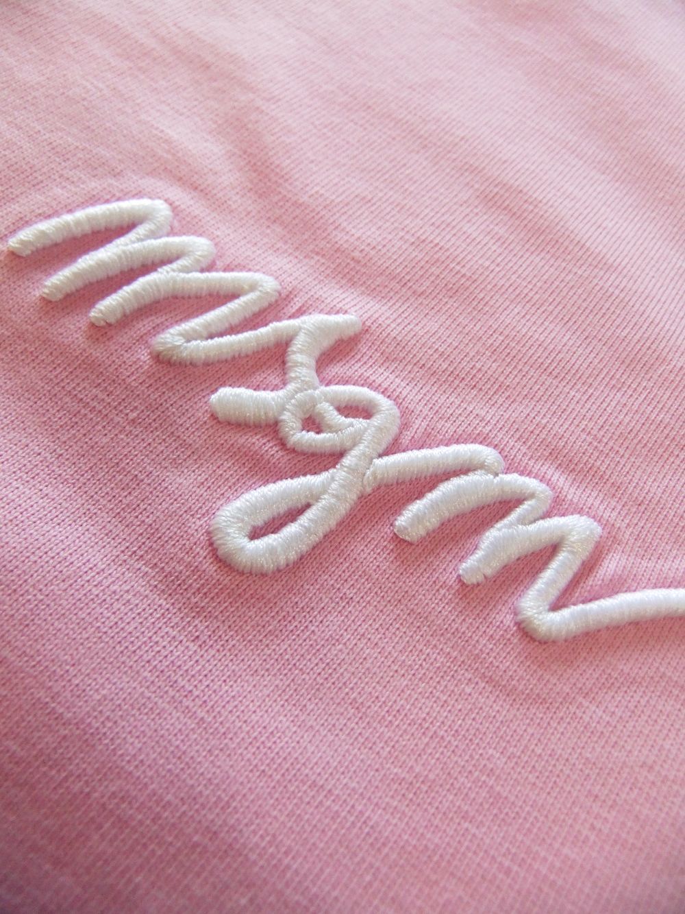 《LADIES》 胸 刺繍ロゴ  T-SHIRT  (ピンク)  3041MDM108-217298