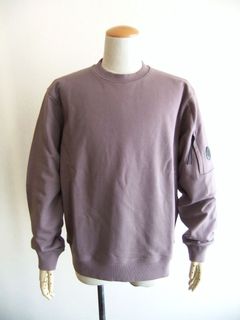 DIAGONAL RAISED FLEECE  SWEATSHIRT  (ライトスモークパープル) クルーネック スウェットシャツ
