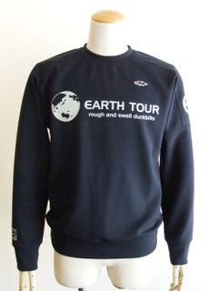 EARTH TOUR SWEAT  ロゴ入りスウェットシャツ (ネイビー)  RSM-22207