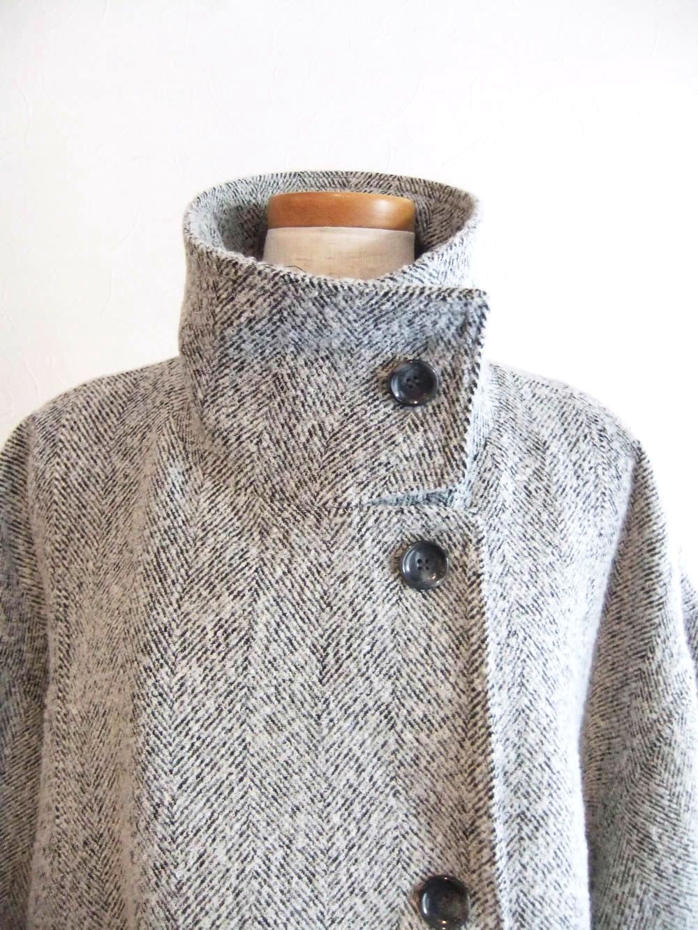 SILK BLEND HERRINGBONE STAND BLOUSON   シルク混 ヘリンボーン ブルゾン   545410