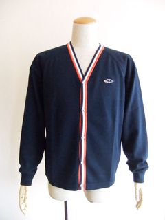 SAINT-GERMAIN CARDIGAN    (ネイビー)  ロゴ入り コットン カーディガン    RSM-24092