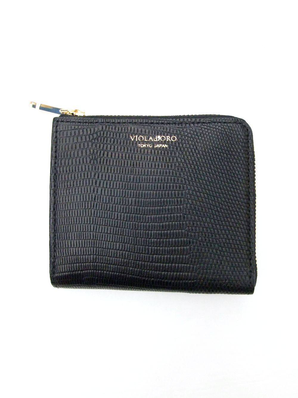 二つ折り L字型 財布  (ブラック)   PORTA   V-5056