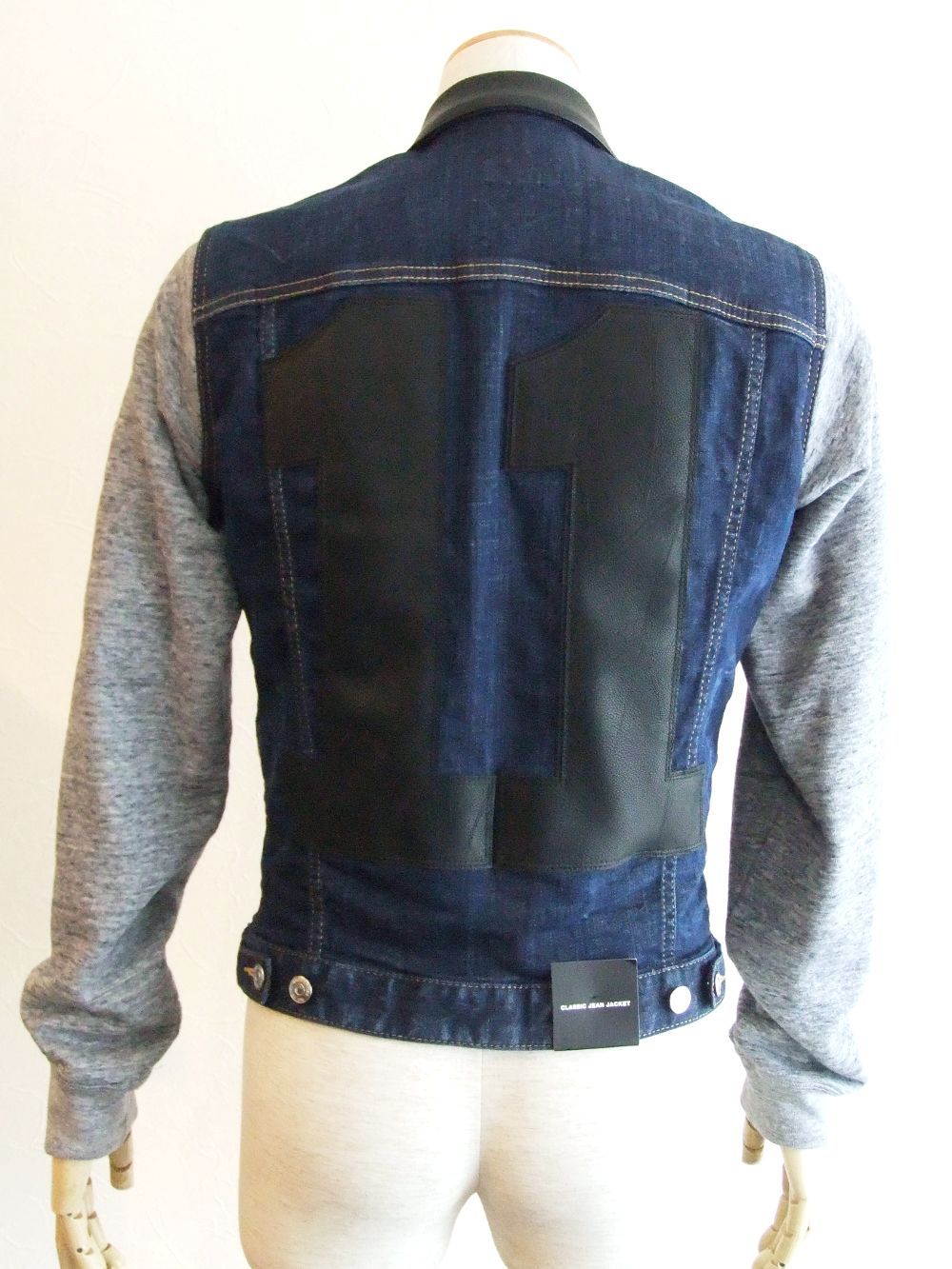 Dsquared2 - Dark Caten Bros Denim Jacket LEATHER/SWEAT デニム