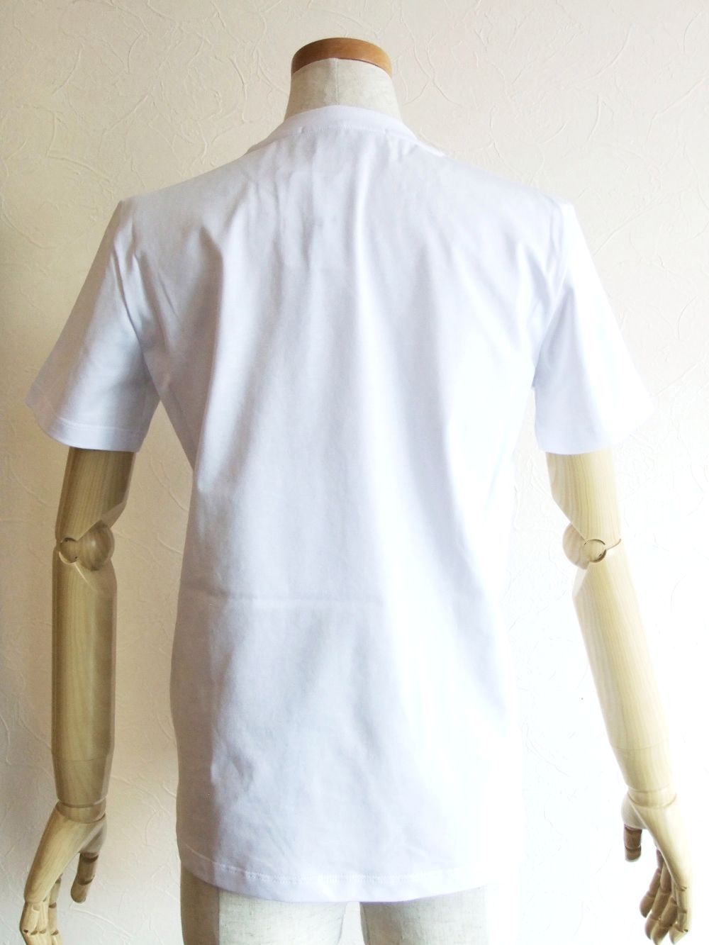 《LADIES》 筆描き ロゴプリント コットン Tシャツ 日本限定モデル  (ホワイト)  MDM60J-217298