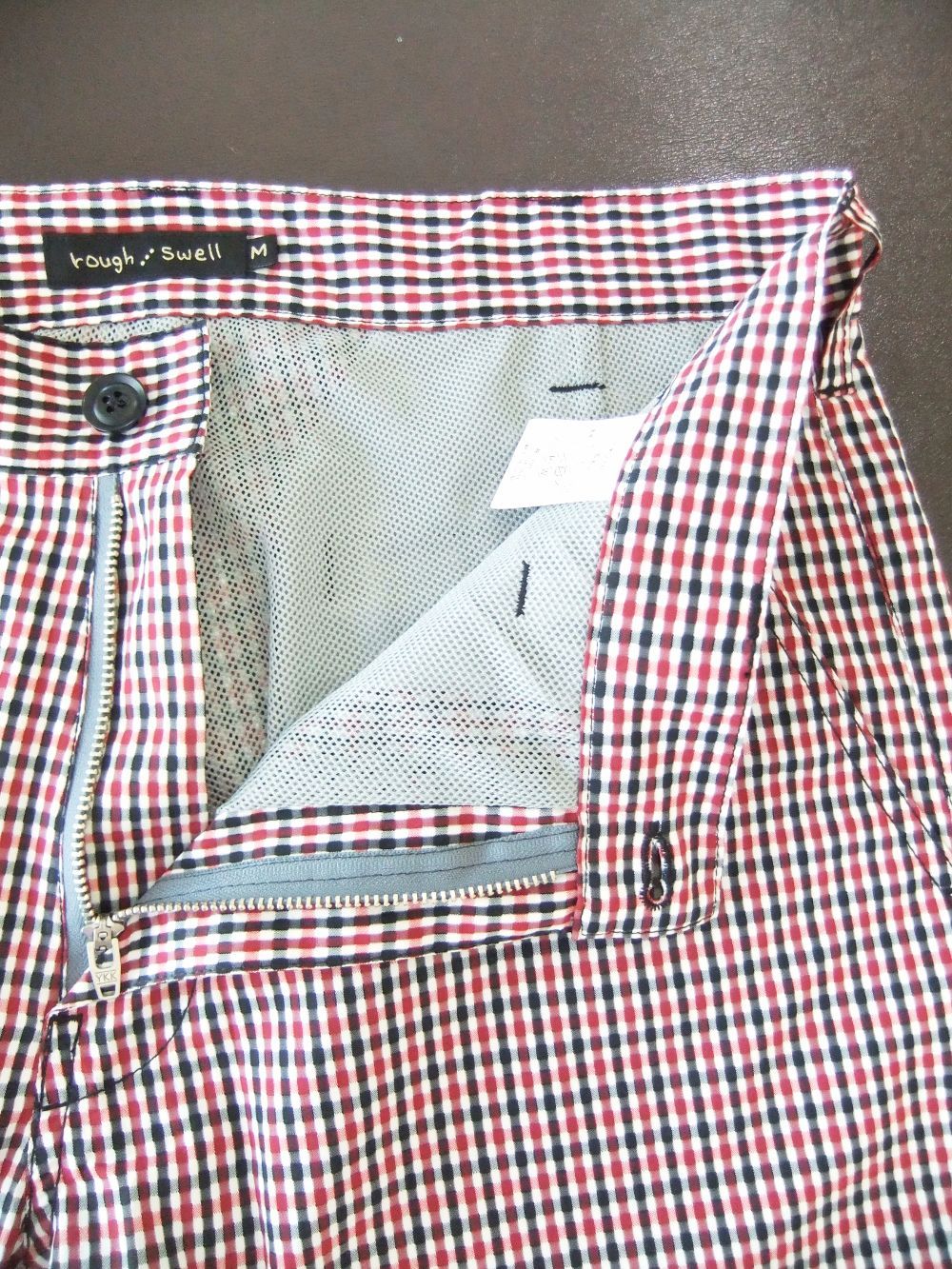 ROBERT SHORTS (レッド)  チェック柄 ハーフパンツ    RSM-25066
