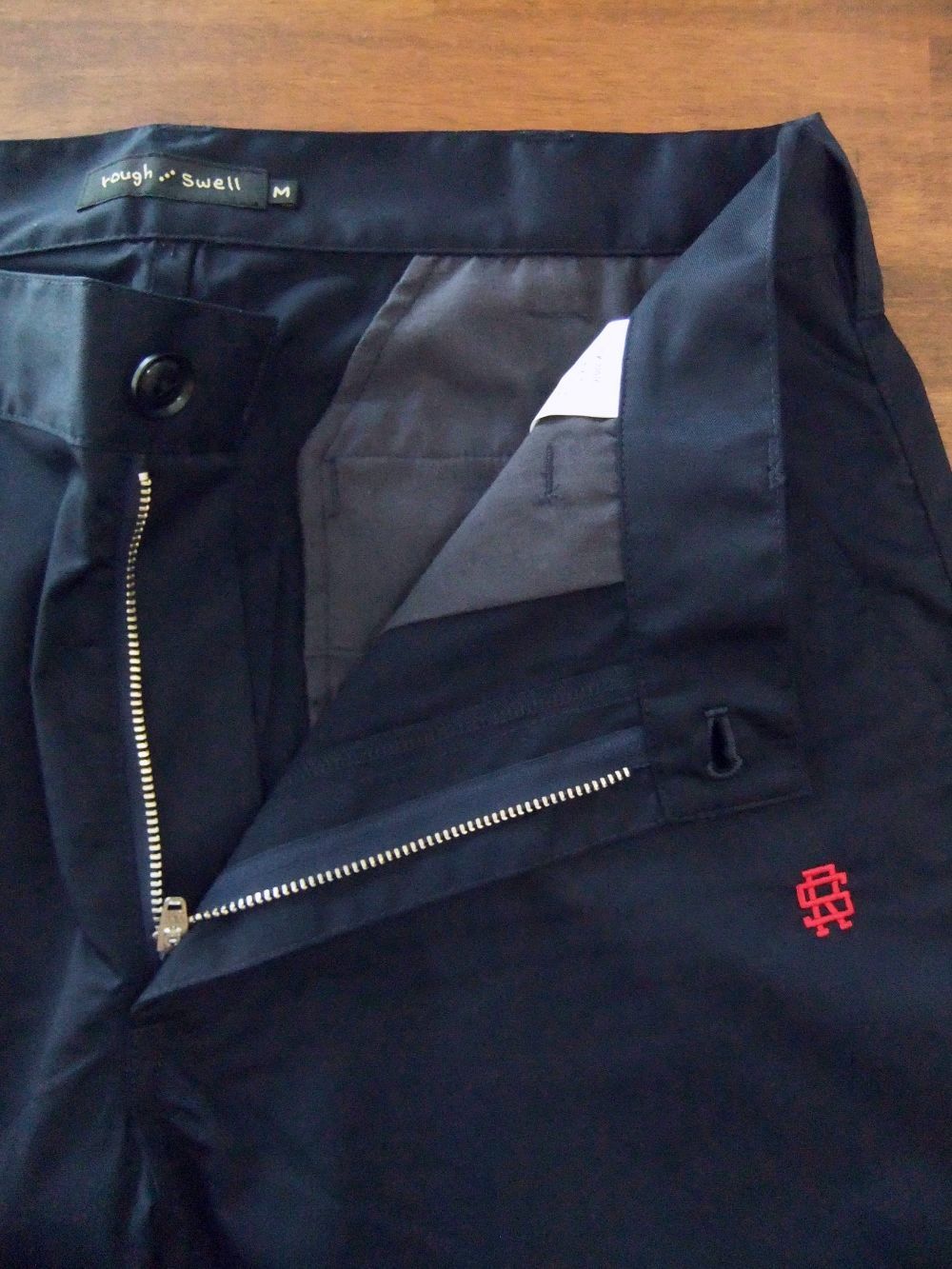 FAKE POCKET SHORTS ( ネイビー ) ストレッチツイル ハーフパンツ    RSM-22076