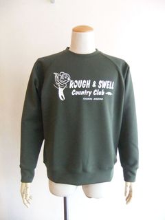 COUNTRY CLUB SWEAT   (オリーブ)  ロゴ トレーナー   RSM-25201
