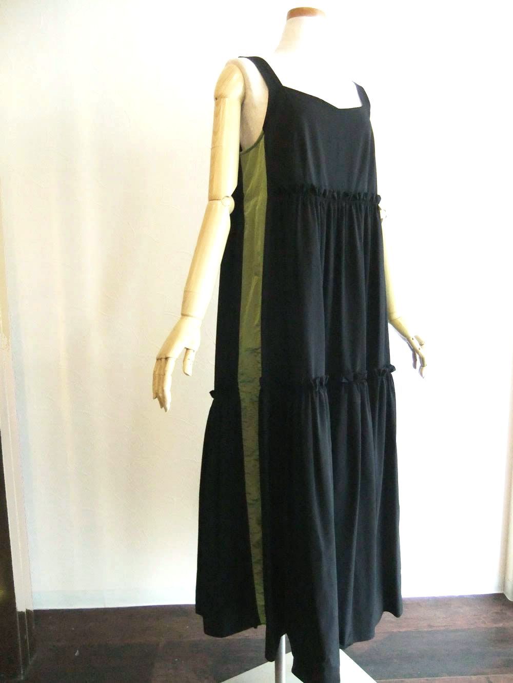 サイド ライン切り替え キャミソール ティアード ワンピース  MMA112DEA